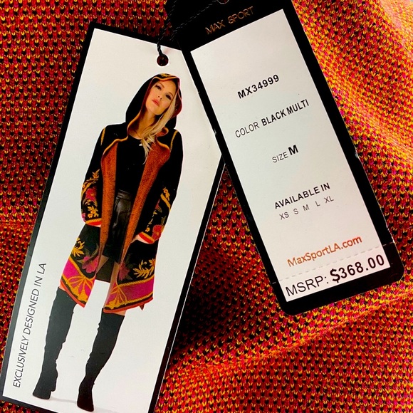 MAX SPORT | ❤️HOST PICK ❤️NWT Hooded Cardigan M - Picture 6 of 11